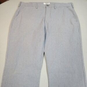 Express Slim‎ Fit Finn Dress Pants Men's 36x34 Blue Micro Check Business Casual
